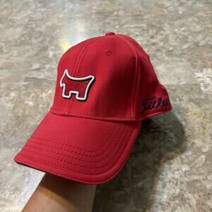 Scotty Cameron Studio Design Hat Scotty Dog Titleist Red Fitted L/XL Flex Fit